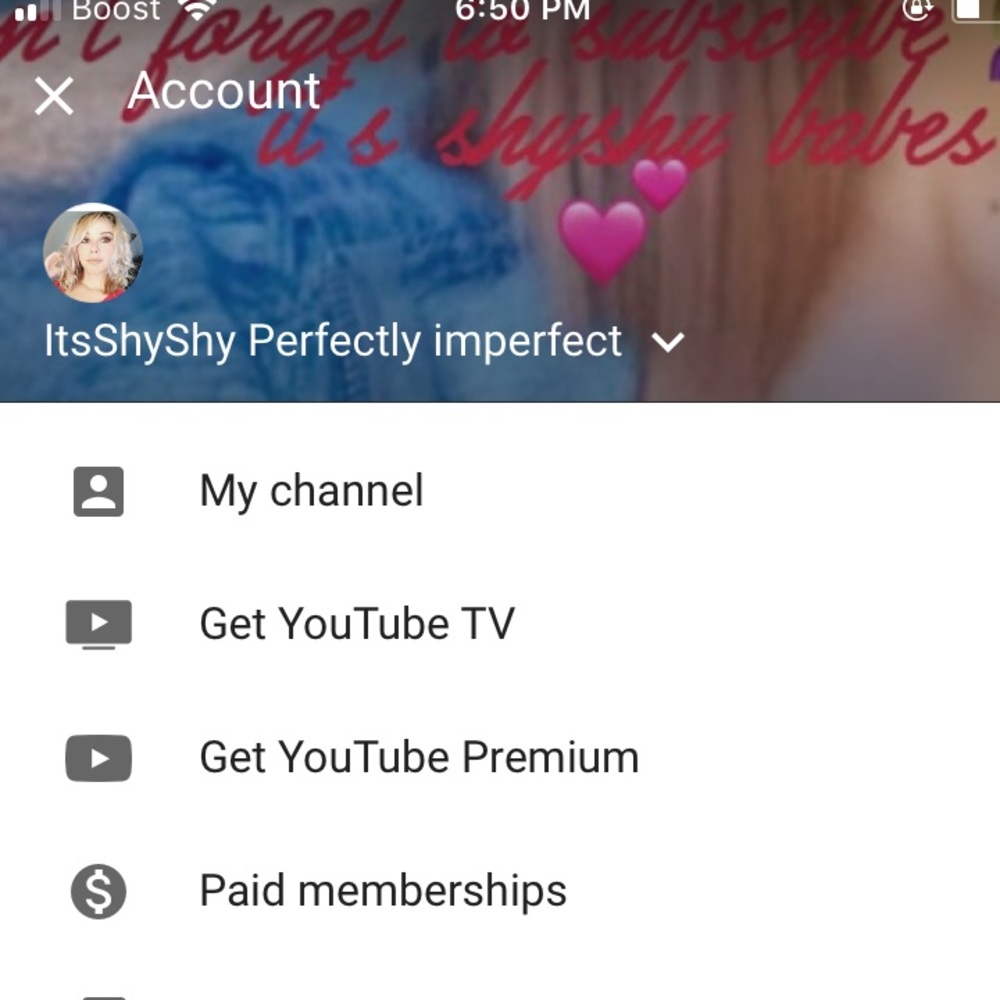 Follow my YouTube ! To get to know me!